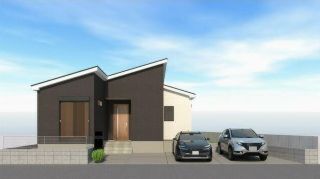 新築平屋建てのパース図