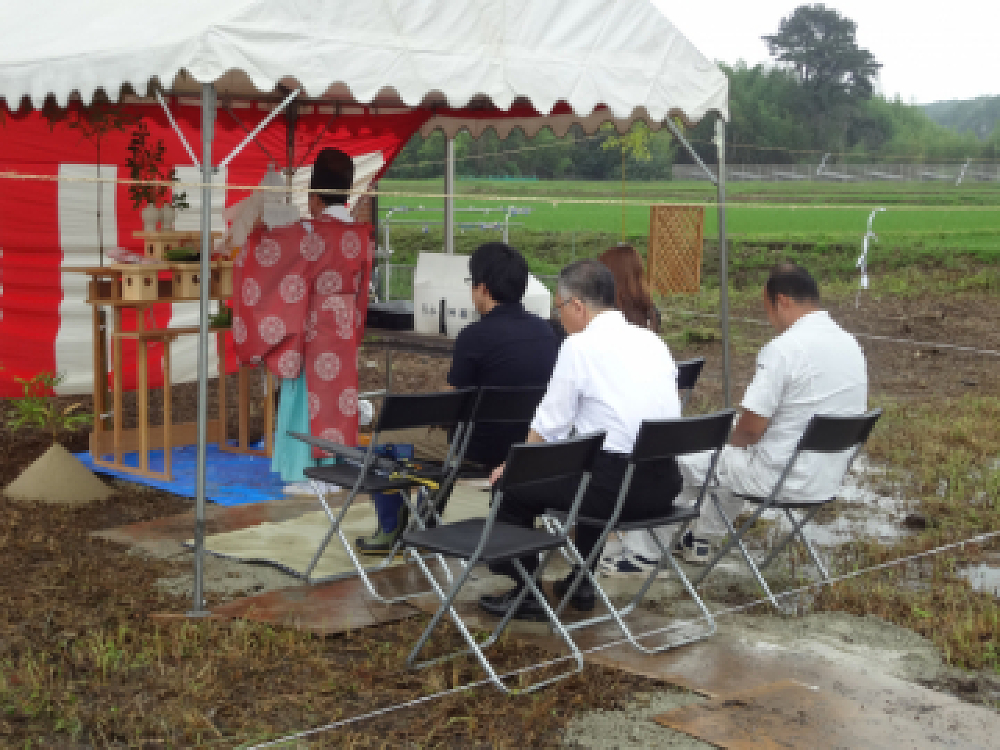 小野市Y様邸、地鎮祭を執り行いました