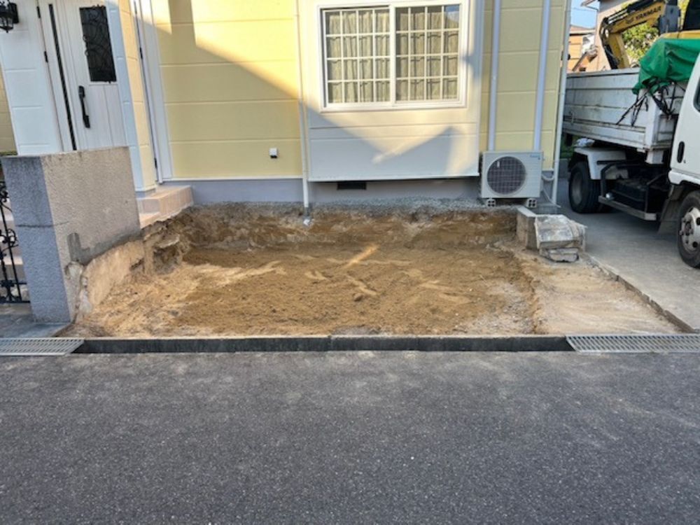 淡路市外構すきとり工事