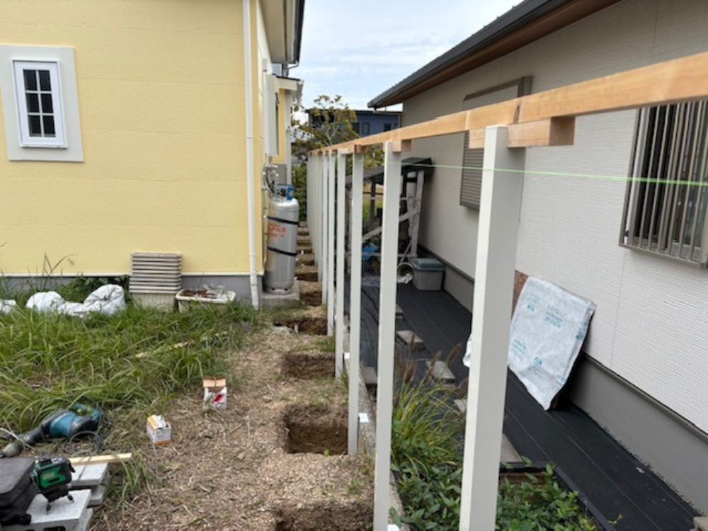 淡路市外構フェンス工事