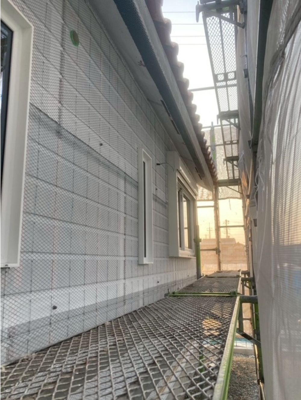 加古川市新築　ラス網工事