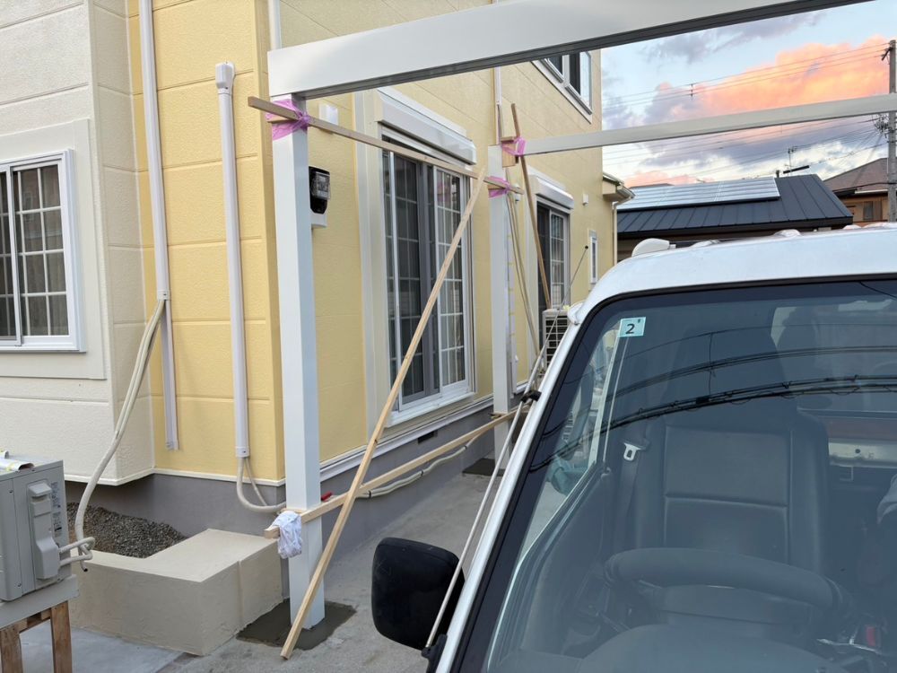 淡路市カーポート工事