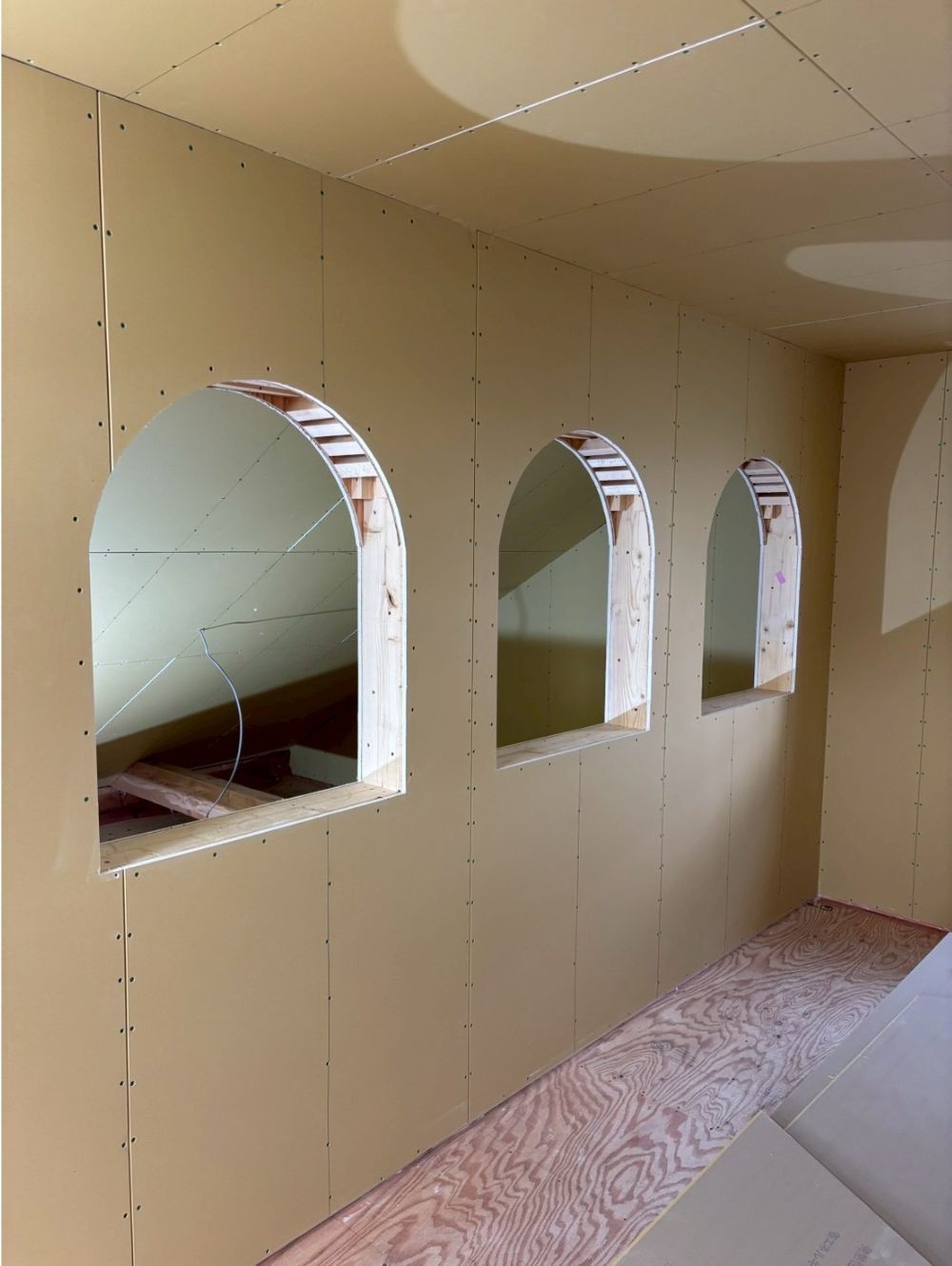 加古川市新築石膏ボード施工