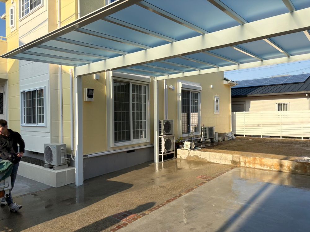 淡路市カーポート工事