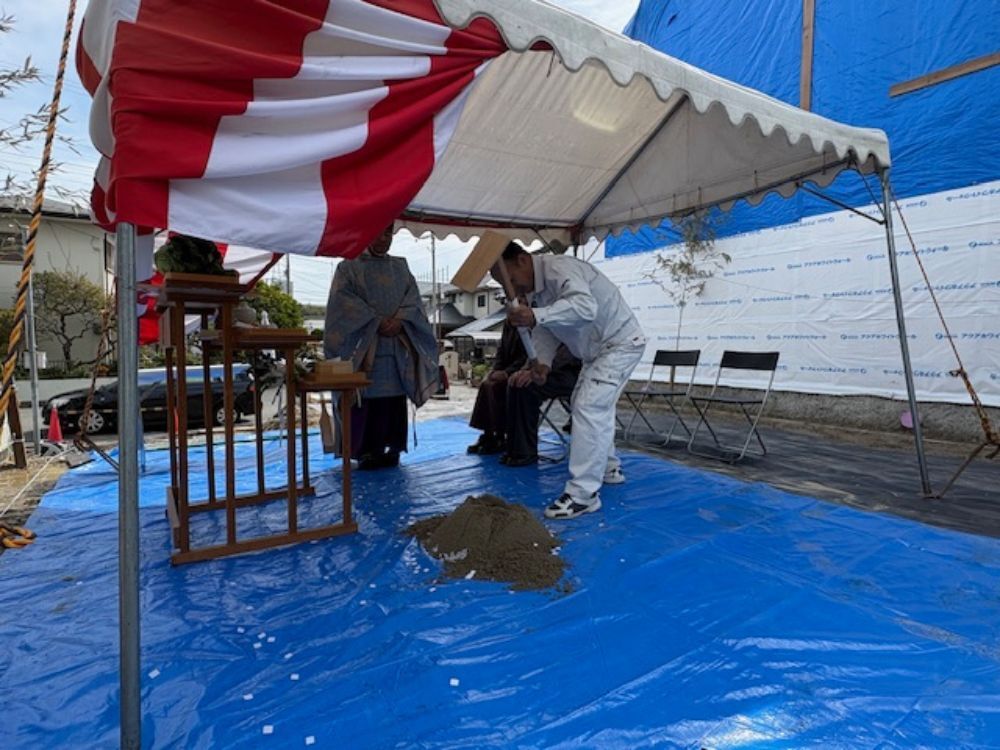 神戸市須磨区新築工事地鎮祭