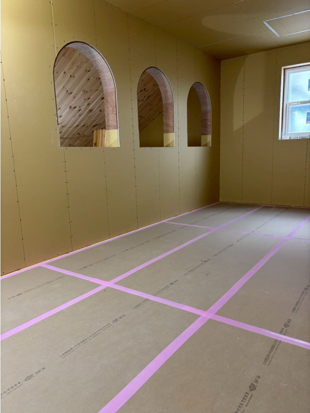 加古川市新築工事養生施工