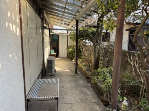 中古平家物件の庭