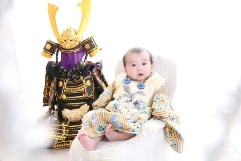 鎧兜とこども