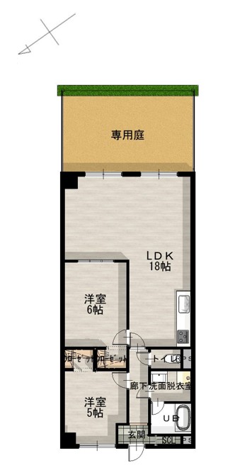 ユニオンハイツ土山平面図