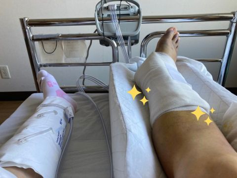 手術後の足