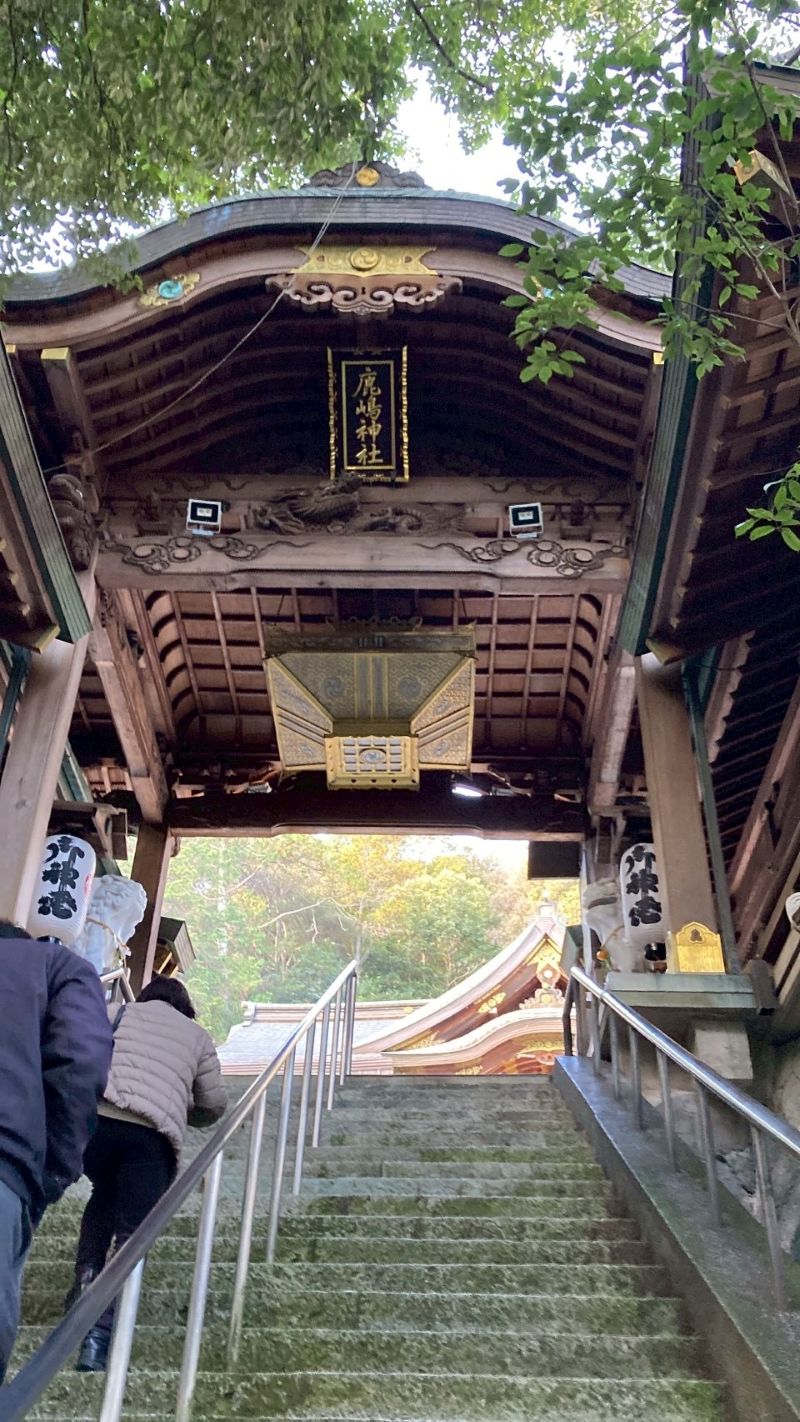 神社の階段