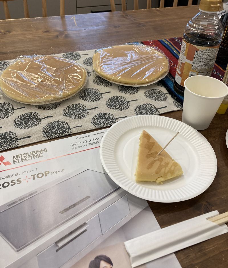 ムラなく焼けたホットケーキ