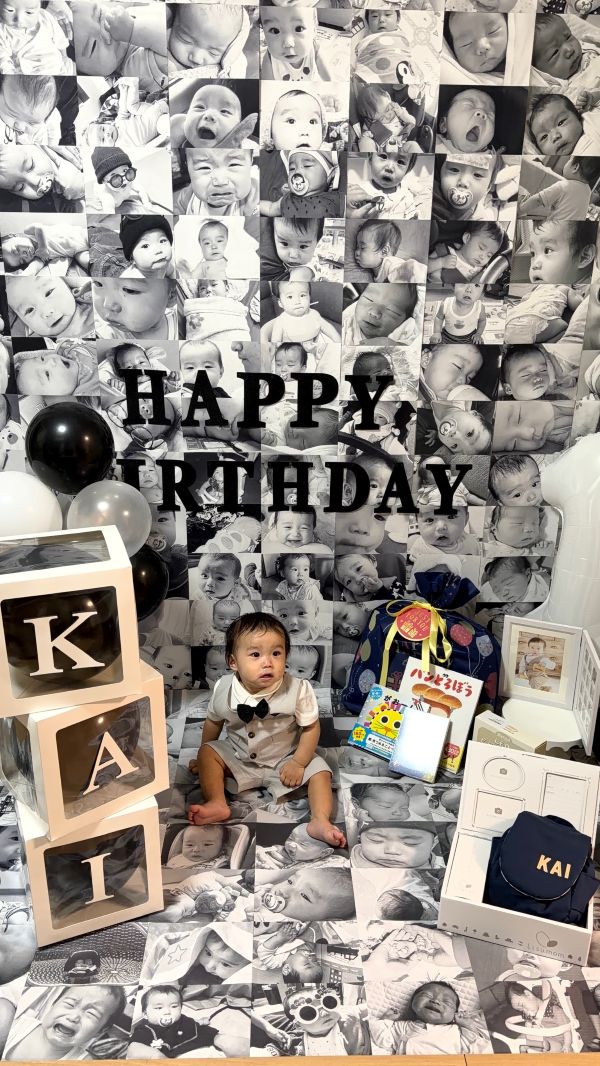 自宅で誕生日撮影