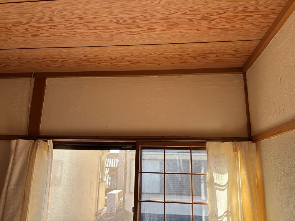 自分たちで塗ったしっくい