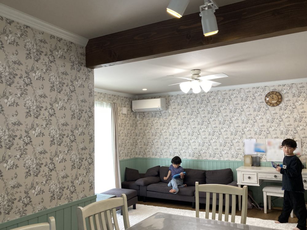 お子さんたちがくつろぐリビング